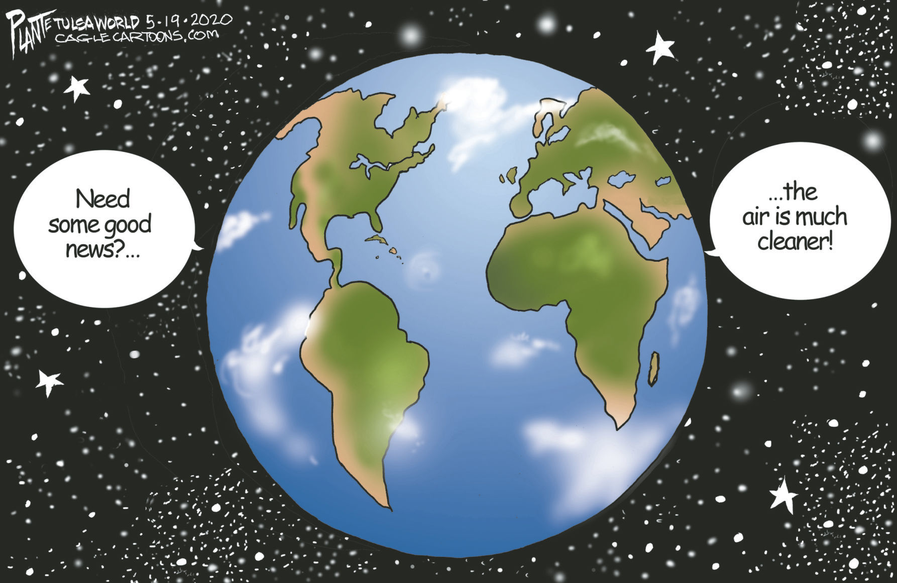 Bruce Plante Cartoon: Some good news